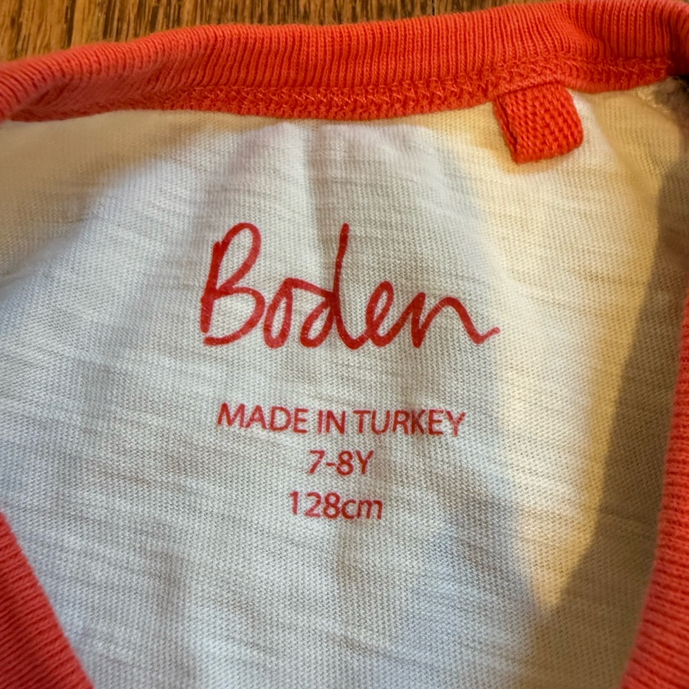 Mini Boden Champ Ringer Tee 7-8 Years - Picture 5 of 5